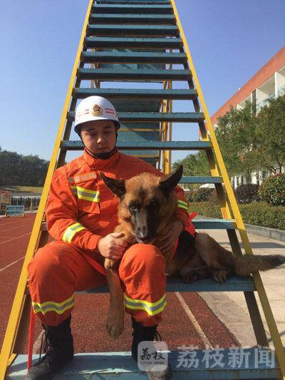 追忆我们的朋友功勋搜救犬沈虎 愿在天堂没有病痛 彼此陪伴了近8年,沈鹏在退役前有一个心愿,他想带着自己的“好兄弟”一起退役。
