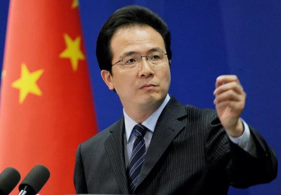 外交部发言人洪磊丑态 洪磊