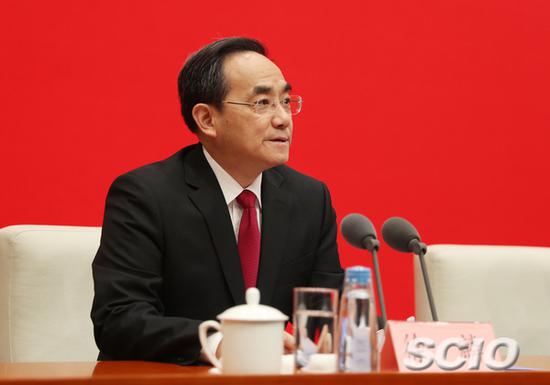 十一届四中全会 中央宣传部副部长、国务院新闻办公室主任徐麟(焦非 摄)