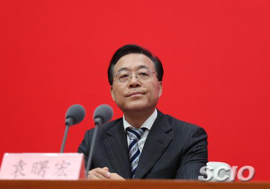 十一届四中全会 司法部组书记、副部长袁曙宏(焦非 摄)