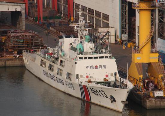 我国第二代718海警船按军舰标准建造 目前已装备9艘|中国海警|巡逻舰