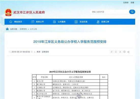 有变化！武汉各区中小学对口划片范围出炉！