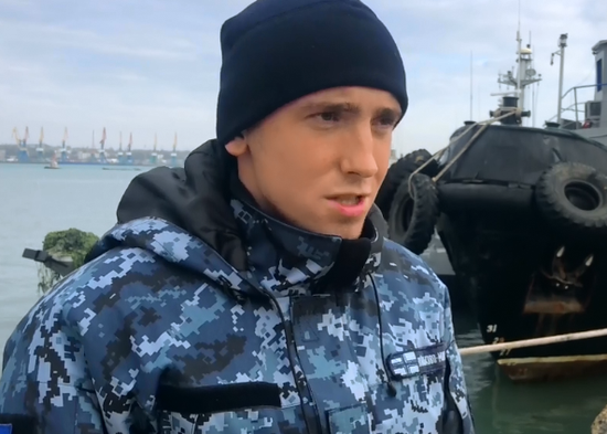 来源:塔斯社发布的乌克兰军队调查视频(乌海军士兵:谢尔盖·齐比佐夫)