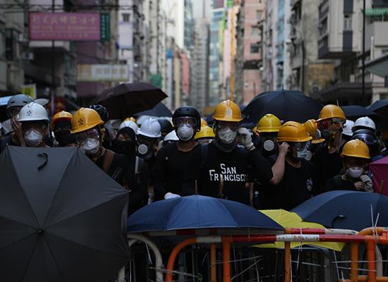 香港示威者（环球时报记者实拍）