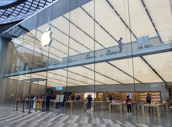 苹果广州天环广场店 图片来源:每经记者 陈鹏丽 摄