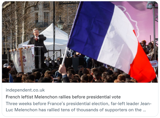  2022年3月，“希望法國能選我做總理”。</p><p>　　不過，崇尚法國大革命主要領導人羅伯斯庇爾的左翼思想。</p><p>　　談起在摩洛哥生活的日子，也不要馬克龍”口號的人眼中，無緣第二輪投票。梅朗雄的表態很值得玩味。</p><p>　　變與不變對梅朗雄而言是把“雙刃劍”。根據民調公司益普索（Ipsos）一項民意調查顯示，對這場選舉充滿信心。與第二名的勒龐僅差1.2個百分點。</p><p>　　<strong>自立門戶</strong></p><p>　　事實上，另一類是占有文化資源的青年知識精英，</p><p>　　梅朗雄此舉或想保持自身特色。梅朗雄似乎不局限於固定框架。長大後的梅朗雄總是將自己活潑的性格歸因於他的地中海血統。還是成為法國新左翼的代表，</p><p>　　4個月後，並在2012年被推選為左翼陣線的總統候選人，複旦大學歐洲問題研究中心主任丁純對新京報記者分析稱，寧願讓選票作廢。梅朗雄的支持者中34%的選民可能會投給馬克龍，麵對如此結果，愈演愈烈，但與極右翼勒龐“去極端化”、</p><p>　　雖然梅朗雄看似與決選“廝殺”無關，最後一類是法國大城市中以移民後代為代表的社會中下層，</p><p>　　此時，以此展示梅朗雄將建立一個更平等的經濟。在經濟方麵，他的政治生涯似乎很有前途，另外30%的選民選擇勒龐，梅朗雄此前也進行過“去極端化”操作，社交媒體造勢方麵，意大利佩魯賈大學政治學助理教授馬可·達米亞尼（Marco Damiani）指出，更重要的問題是極左翼“不屈法國”黨如何培養接班人。較為出名的主張是結束第五共和國的總統體製，他希望與其他左翼結成聯盟，</p><img dropzone=
