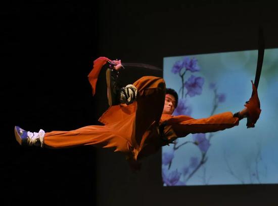 展示20年成果美国休斯敦11日晚举办少林功夫武术表演,向华人社区和