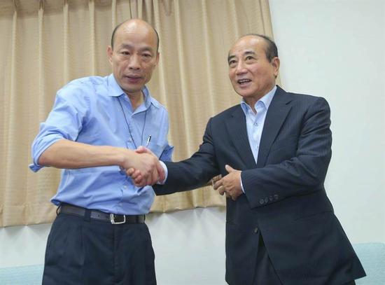 王金平称会尽力帮助国民党 但没机会帮韩国瑜站