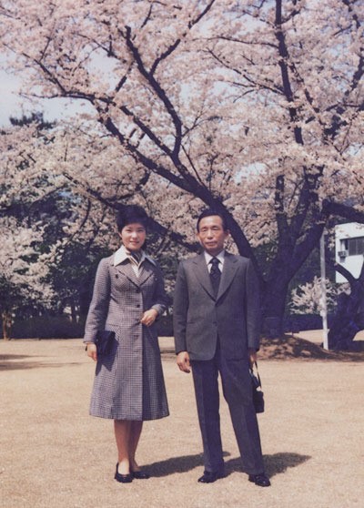 资料图：朴槿惠与父亲朴正熙