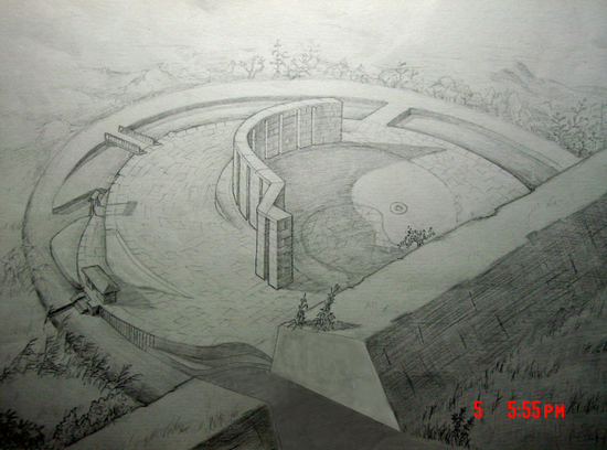 ▲观象台复原示意图