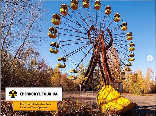 切尔诺贝利著名景点摩天轮。图片来源：Chernobyl-Tour