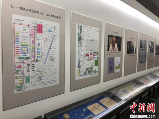 图为此次展出的展板和史料。（史轶夫摄）