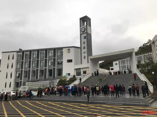  ▲章子欣就读的学校已迁新址