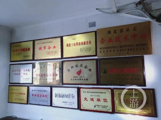 ▲涉案的武汉远成公司获得过多项荣誉。图片来源/两湖法治公众号