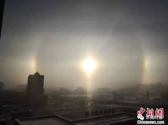北京晚报|看！天空同时出现三个“太阳”