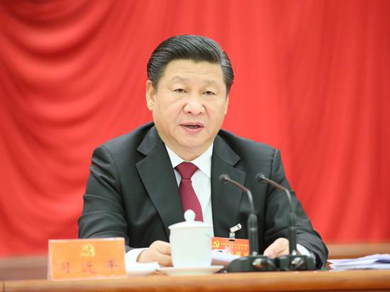 中国共产党第十八届中央委员会第五次全体会议，于2015年10月26日至29日在北京举行。中央委员会总书记习近平作重要讲话。新华社记者 兰红光 摄