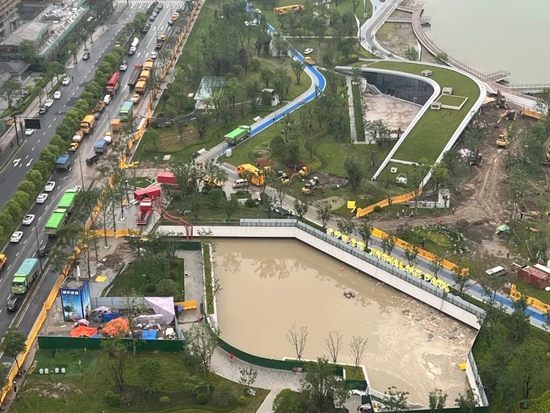 杭州金沙湖下沉广场再次出现积水，地铁安全吗？刚刚，专家释疑