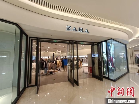 北京某商场内的Zara。 左雨晴 摄