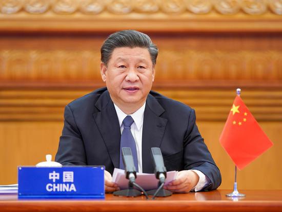 3月26日,國家主席習近平在北京出席二十國集團領導人應對新冠肺炎特別峰會并發表題為《攜手抗疫 共克時艱》的重要講話。