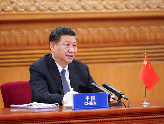 3月26日,國家主席習近平在北京出席二十國集團領導人應對新冠肺炎特別峰會并發表題為《攜手抗疫 共克時艱》的重要講話。