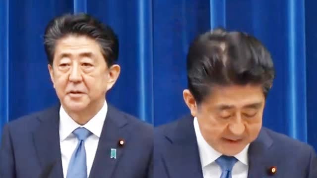 安倍正式宣布辞任日本首相：身体不佳对国民抱歉 现场两度鞠躬