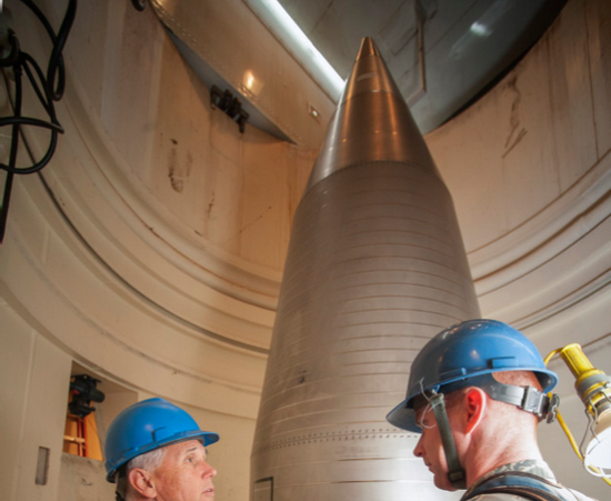 发射井内的美国民兵iii洲际弹道导弹.图源:美军网站