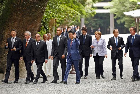 g7峰会被讽为"小矮人峰会" 沦为安倍个人秀场