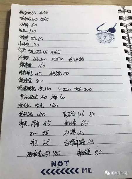 不留信息难查发货人 　　2017年1月，造假调味品的“二姐”给记者发过来的报价单。