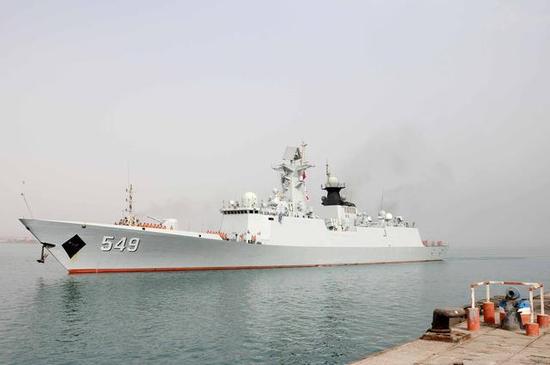 资料图:常州号导弹护卫舰