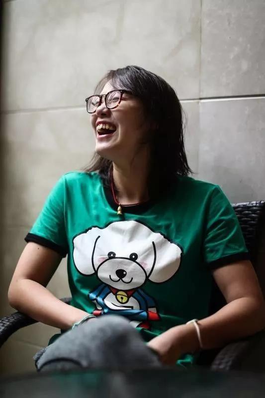 10月11日,傅园慧接受新京报记者采访.新京报记者彭子洋 摄