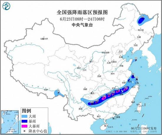 暴雨黄色预警:湖南江西贵州等地局地有大暴雨插图 暴雨黄色预警:湖南江西贵州等地局地有大暴雨插图