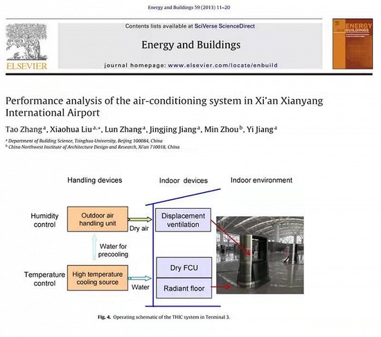 周敏、刘晓华等人此前关于咸阳机场空调系统的论文