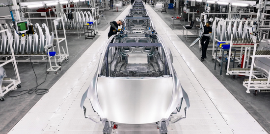 得州超级工厂——Model Y车身产线（图片来源：特斯拉）