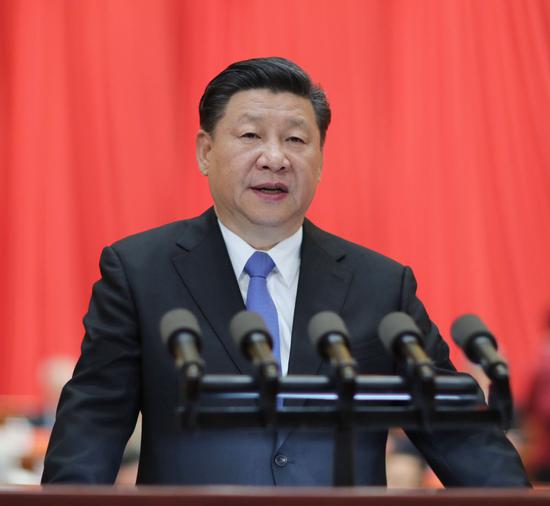 ↑2018年5月28日,中国科学院第十九次院士大会、中国工程院第十四次院士大会在北京人民大会堂隆重开幕。习近平出席会议并发表重要讲话。