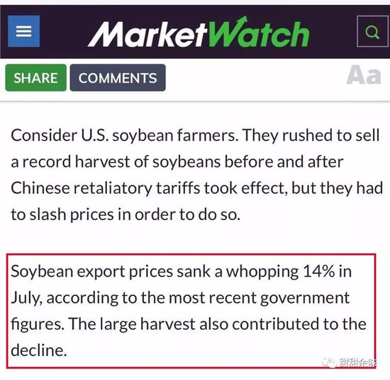 网红美国大豆船额外关税为何由中国买方支付?