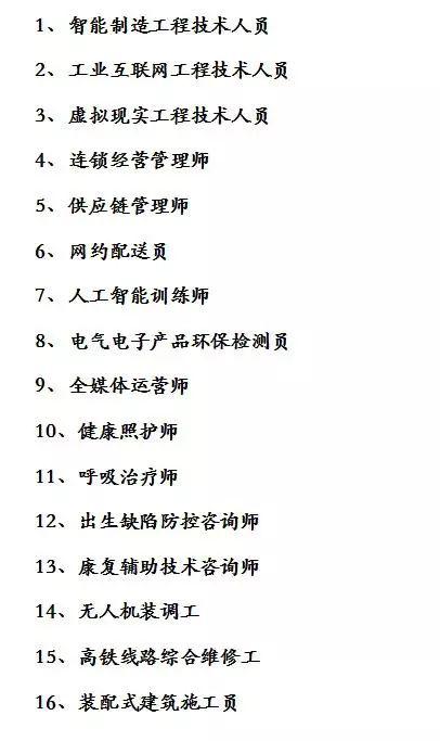 16个新职业公布 最亮的是它