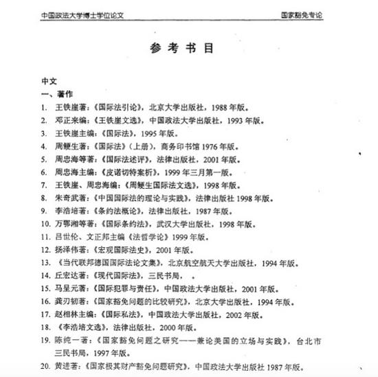 张露藜论文中文著作参考文献截图。