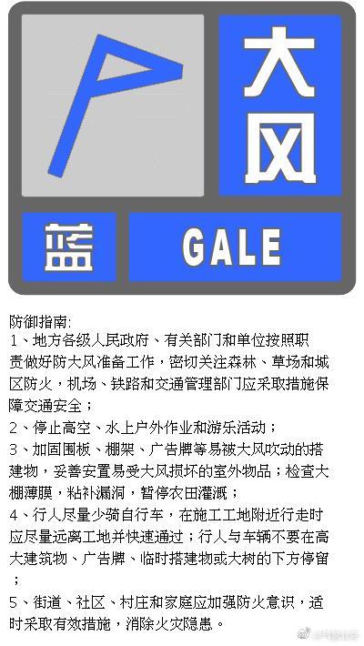 阵风7级左右！北京发布大风蓝色预警