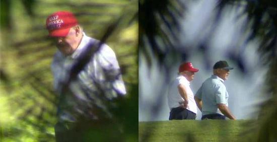  （图说：特朗普周四在佛罗里达打高尔夫。图/CNN）