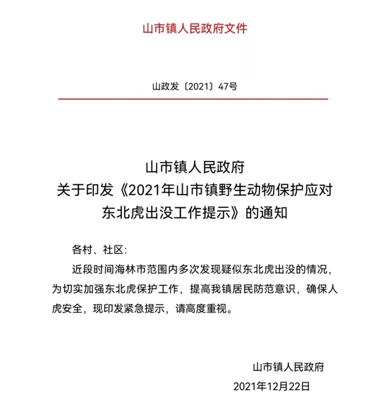 当地镇政府发布的通知　受访者供图