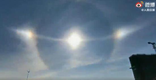 北京晚报|看！天空同时出现三个“太阳”