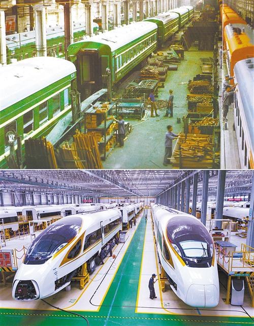 与2019年6月拍摄的中车长春轨道客车股份有限公司(中车长客)制造中心