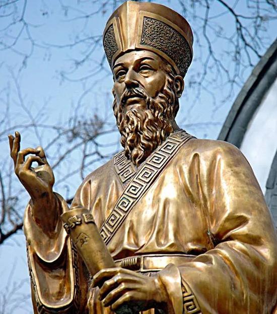 意大利耶稣会传教士利玛窦像.