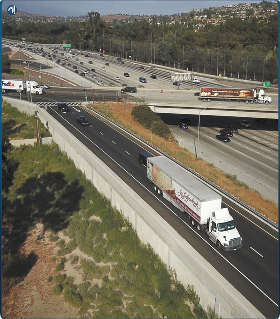 ▲ 洛杉矶57/60号高速公路是美国最繁忙的十大公路之一