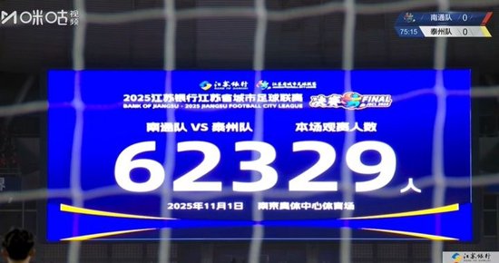62329人苏超决赛再刷纪录！放在中超也仅次于舜天vs恒大的65769人