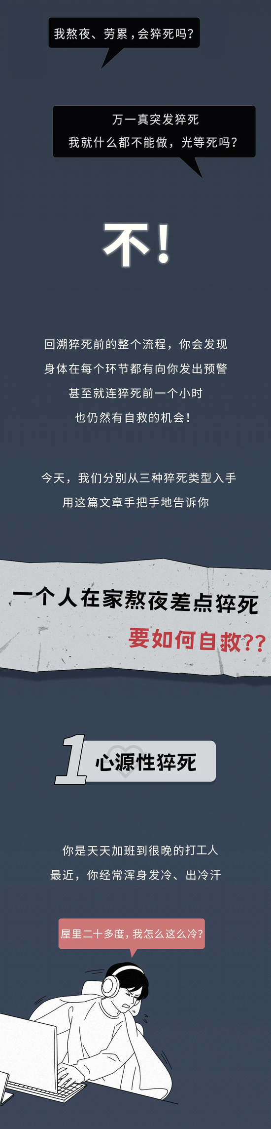 猝死前1小时，身体会发出预警，千万别忽视！