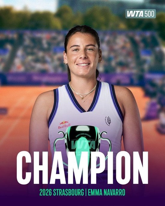 纳瓦罗2-1战胜姆博科，夺得WTA500斯特拉斯堡冠军