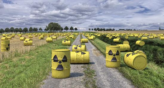 美军放射性废弃物。（图：卫星通讯社）