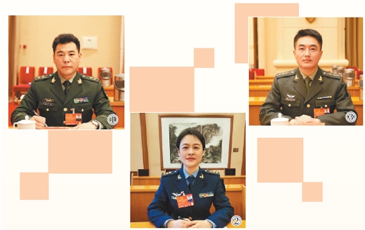 图①至图③分别为褚旭亮代表、古清月代表、降巴克珠代表。图①图③本报记者张璁摄，图②陈炳艳摄（人民视觉）。