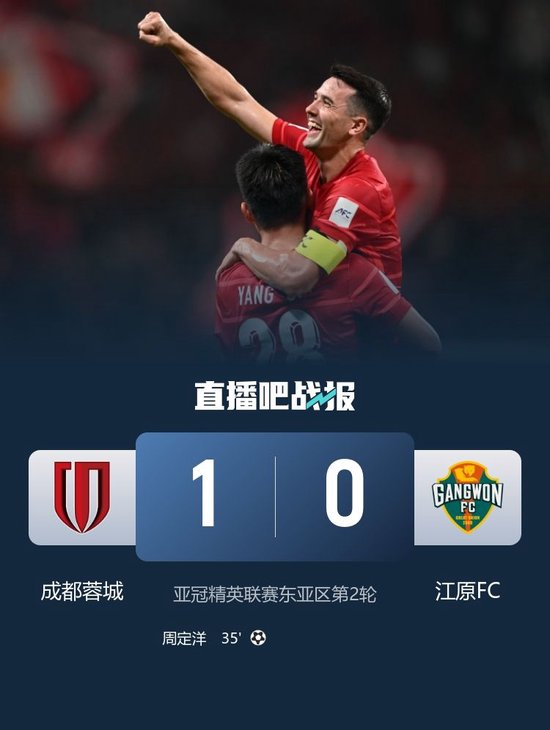 队史亚冠首胜！成都蓉城1-0江原FC 周定洋凌空抽射制胜杨帅献助攻